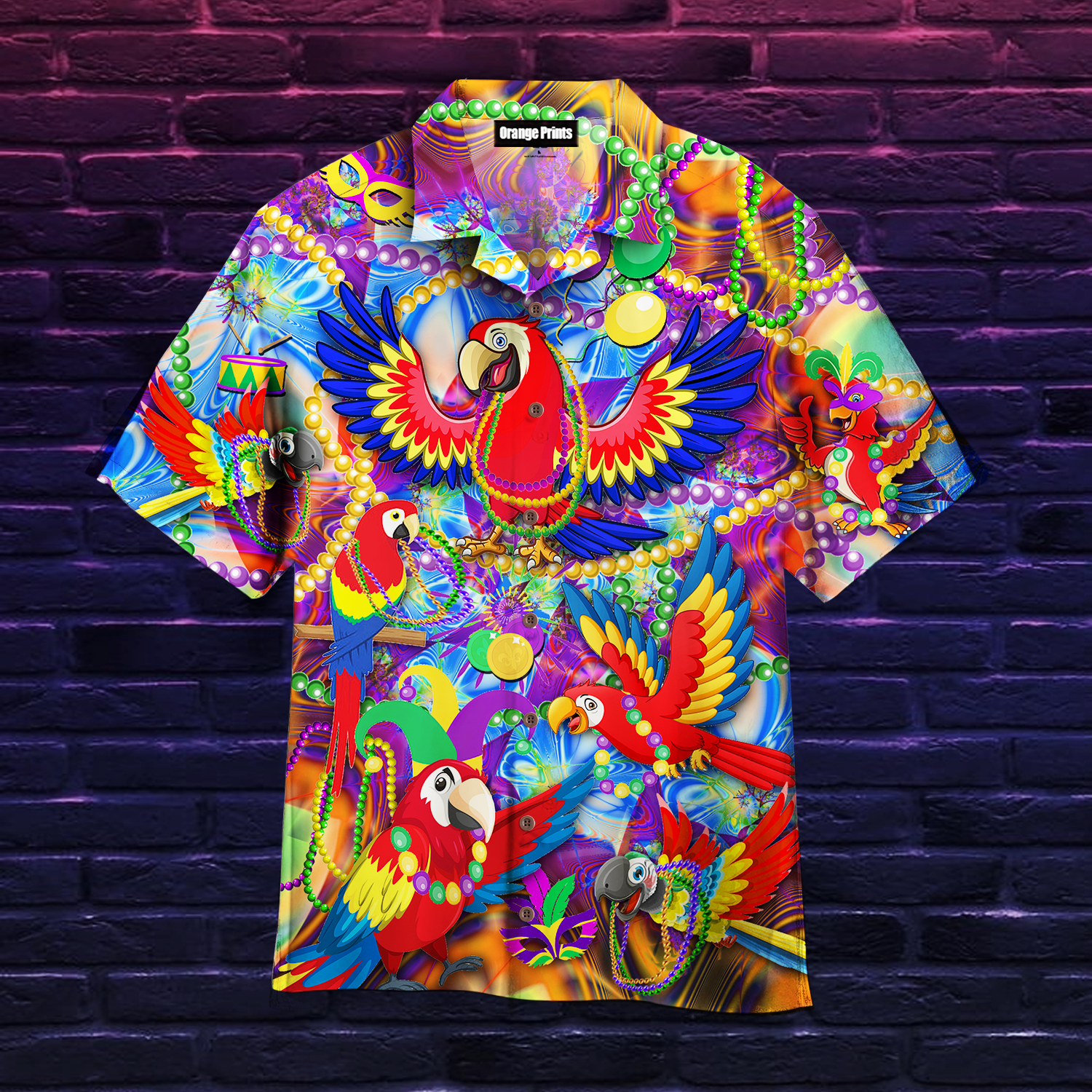 Mardi Gras Parrot Hawaii Shirt For Men And Women Ha40777