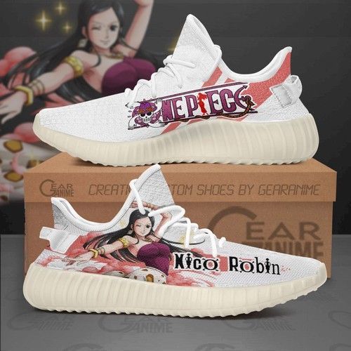 Best Nico Robin Yeezy Shoes One Piece Custom Anime Sneakers Tt10 For Fan