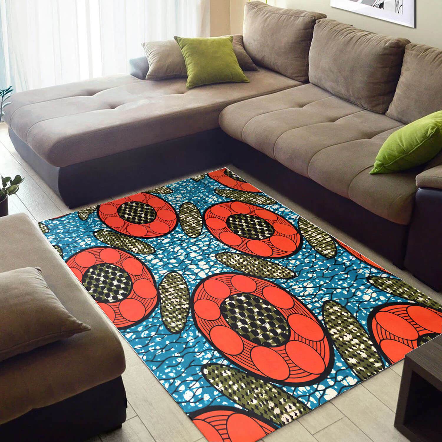 Beautiful African Rug Holiday African Afrocentric Art African Themed Carpet African Inspired Home Decor WBG3265