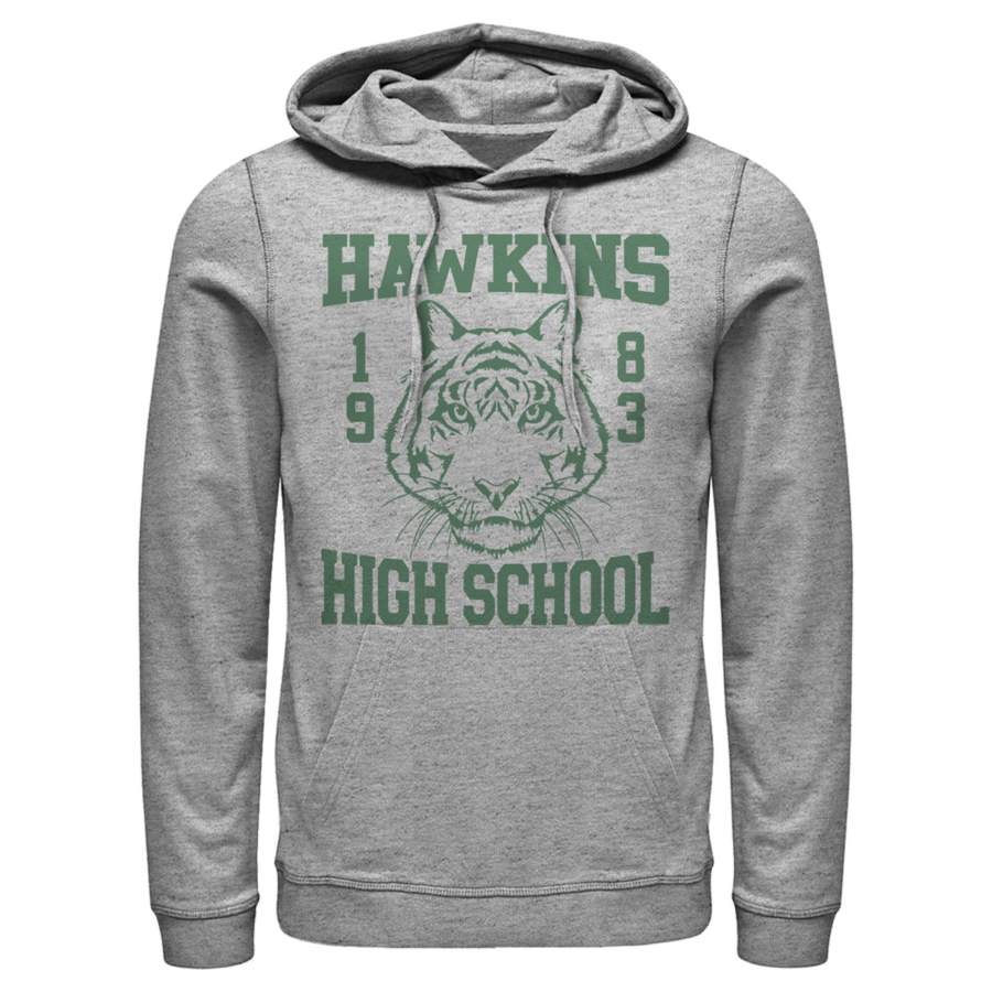 Stranger Things Men’s Hawkins High School Tiger 1983  Lightweight Hoodie