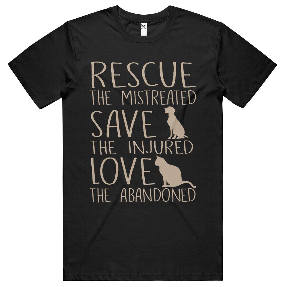 Rescue Save Love – Cute Animal Rescue Dog Cat Lovers T Shirts