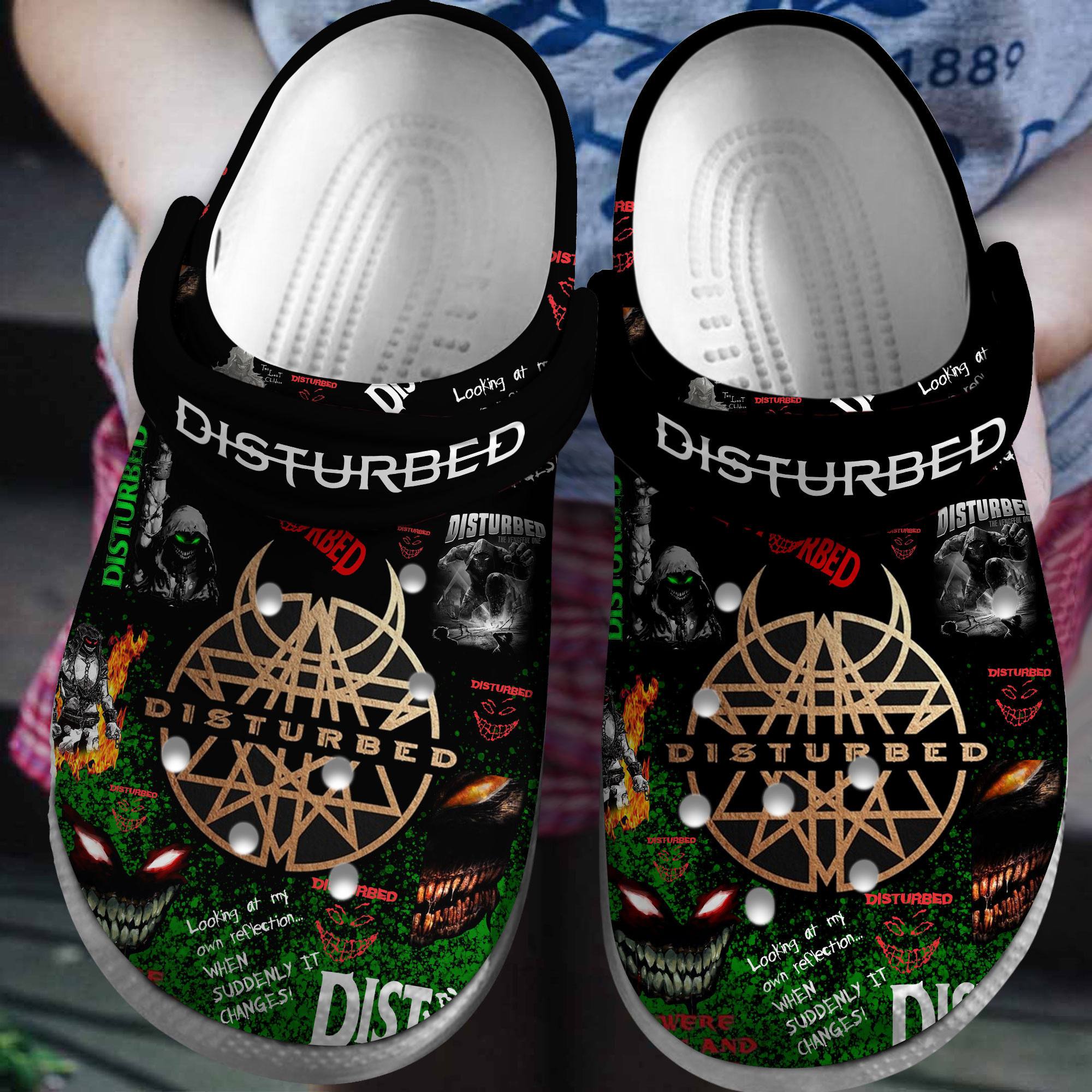 Disturbed Crocss Clogs For Men Women And Kid Psmarxam