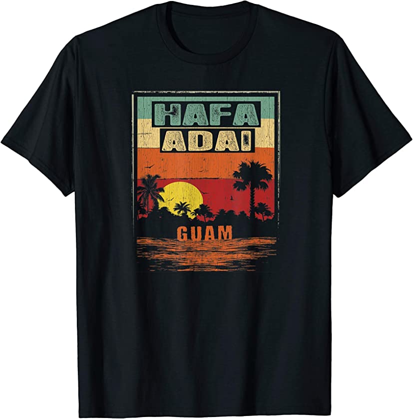 Vintage Tropical Guam Seal – Hafa Adai Guam T-Shirt