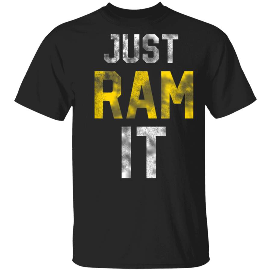 Just Ram It Funny Rams T Shirt Chicago Bears T shirt