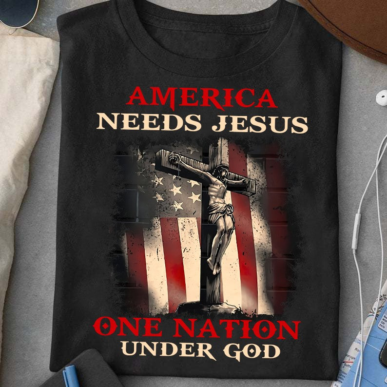 America Nees Jesus One Nation Under God T-Shirt