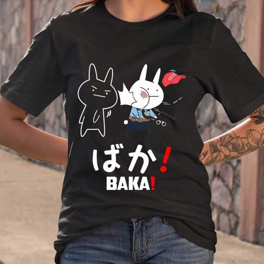 Bunny George Floyd Police Officer Baka Black Lives Matter T-shirt