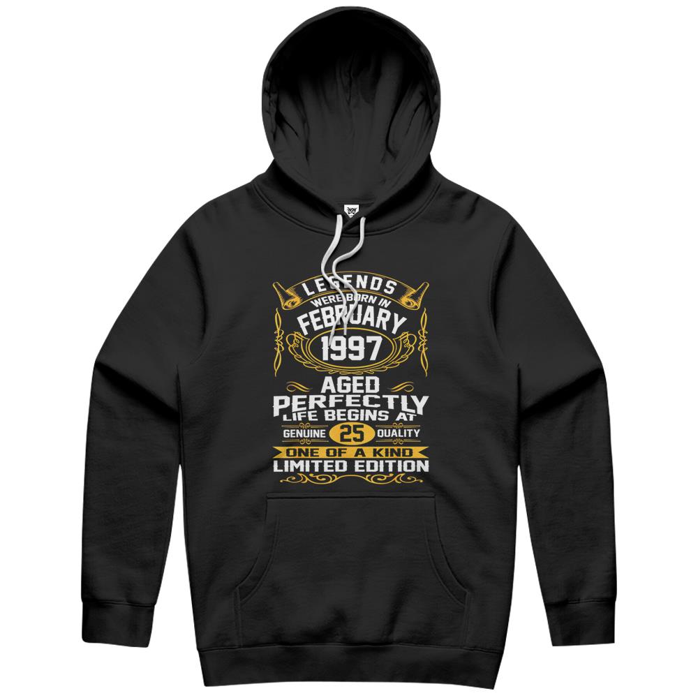 February 1997 25Th Birthday Gift 25 Year Old Men Women Hoodie