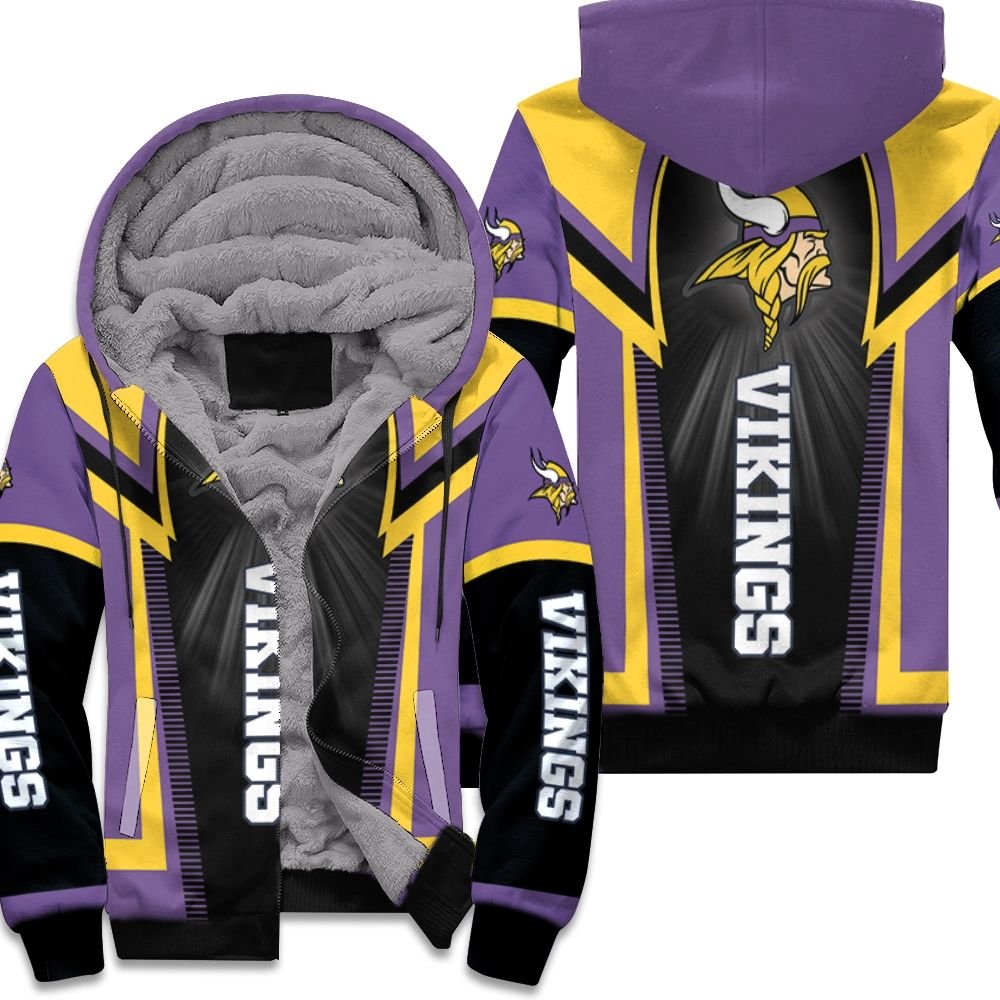 Minnesota Vikings For Fans Fleece Hoodie