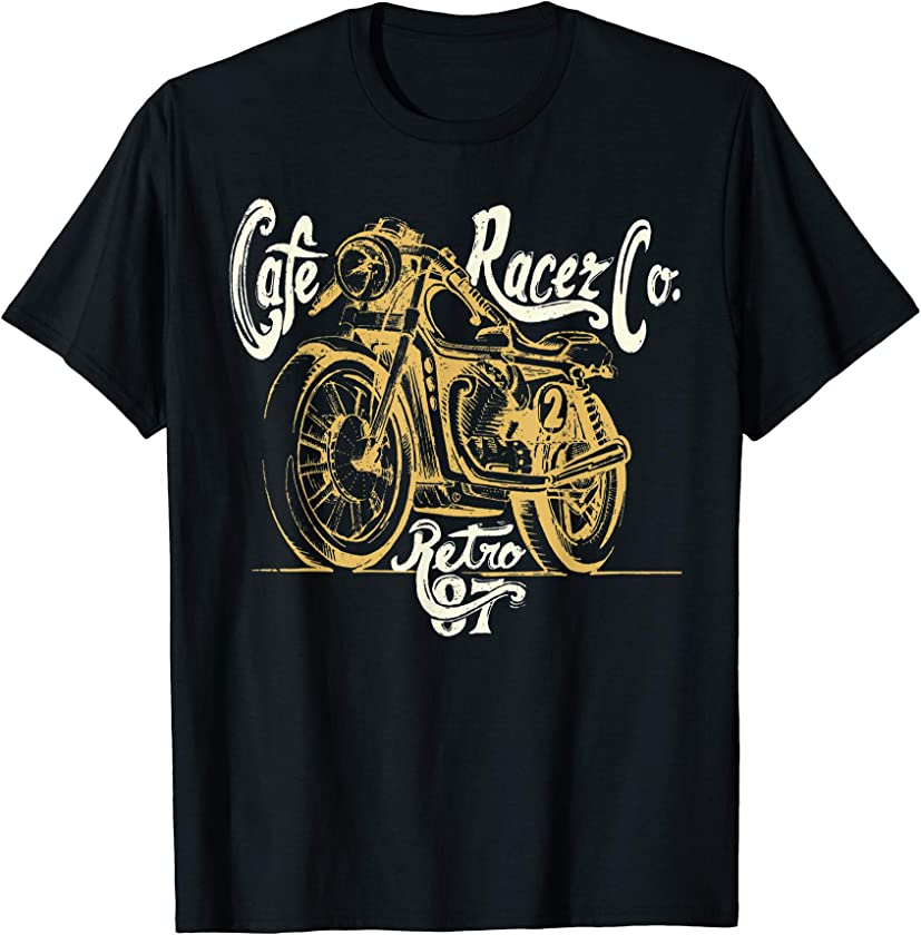 Cafe Racer Tshirt – Vintage Motorcycle – CB-Rider Tee