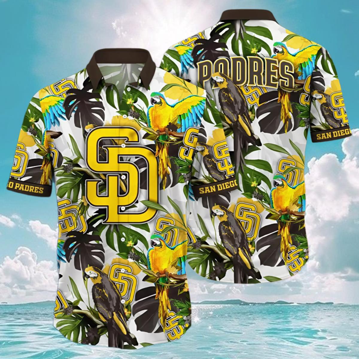 Hawaiian Shirt Padres Tropical Birds Spirit