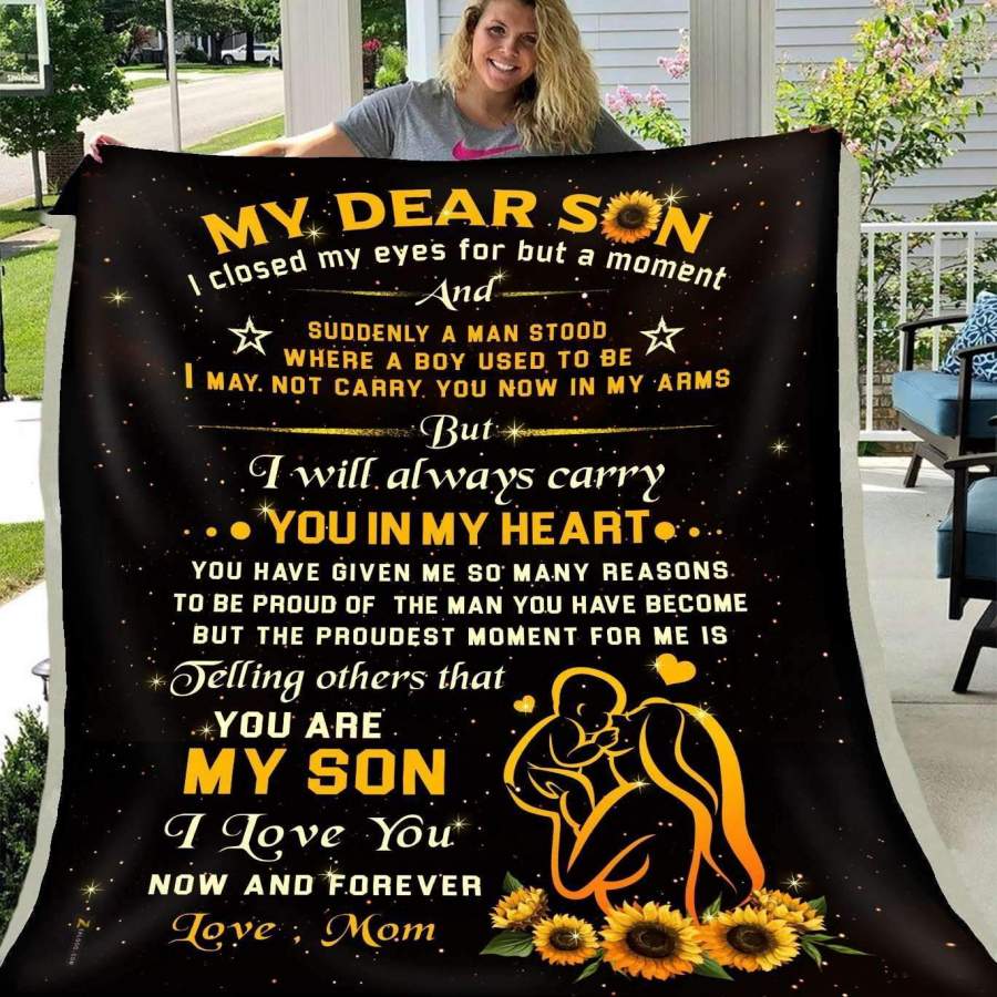 I Love You Now And Forever Giving Son Blanket