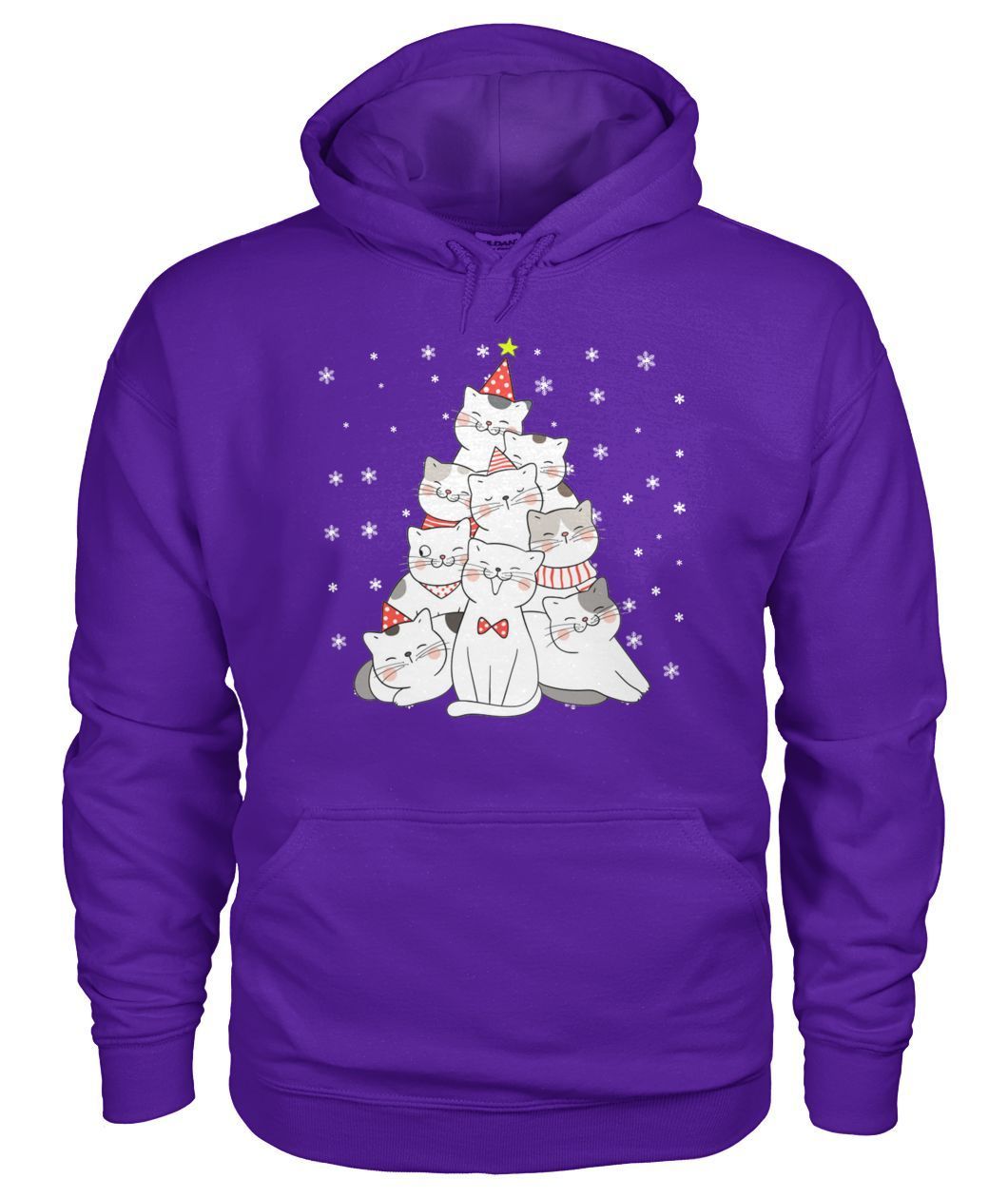 Ugly Christmas Sweater 2023 Cat Tree Funny Xmas Hoodie