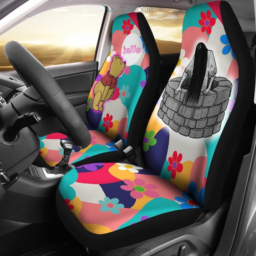 Horror Movie Car Seat Covers | Pooh Hi Ghost Woman Seat Covers