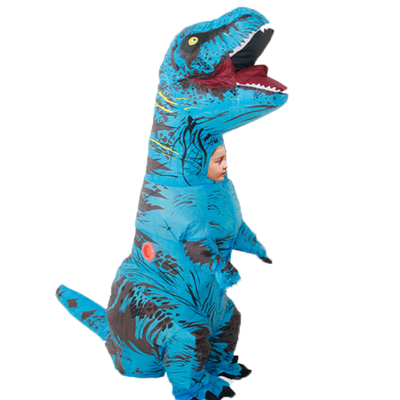 T-REX Costume For Children Kids Jurassic Mascot Inflatable Thanksgiving Christma Dinosaur Anime Cosplay Party Show Fanny Dress alx