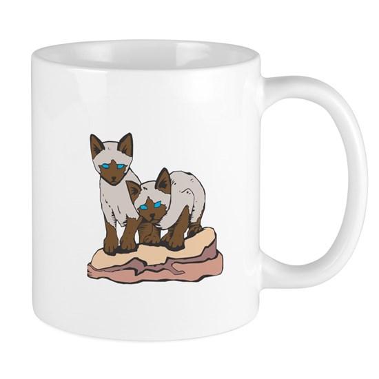 Siamese Kitten Twins Mug