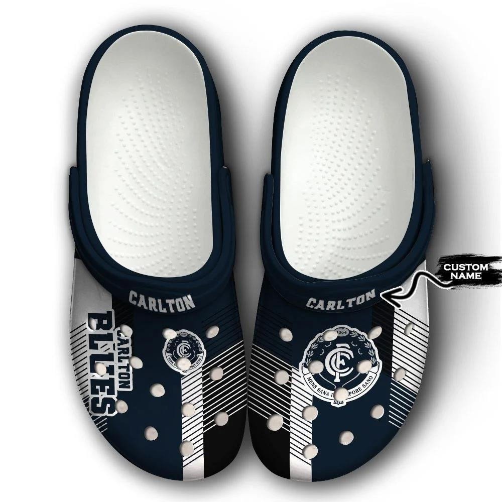 Carlton Blues Custom Personalized Crocs Classic Clogs Shoes