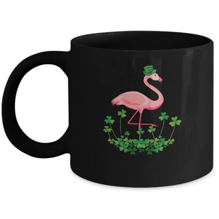 Flamingo Shamrock Happy St Patrick’s Day Mug