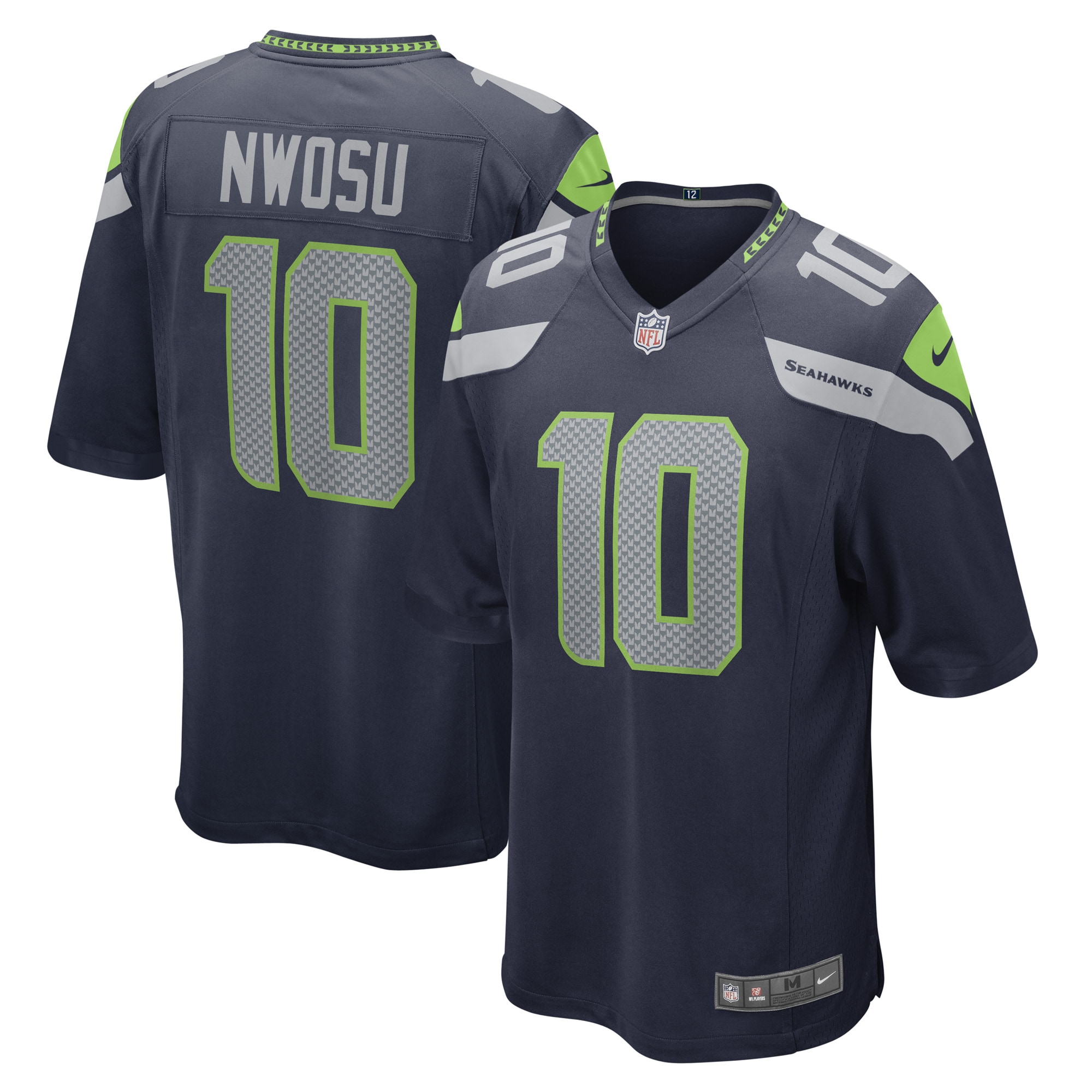 Uchenna Nwosu Seattle Seahawks Game Player Jersey – College Navy