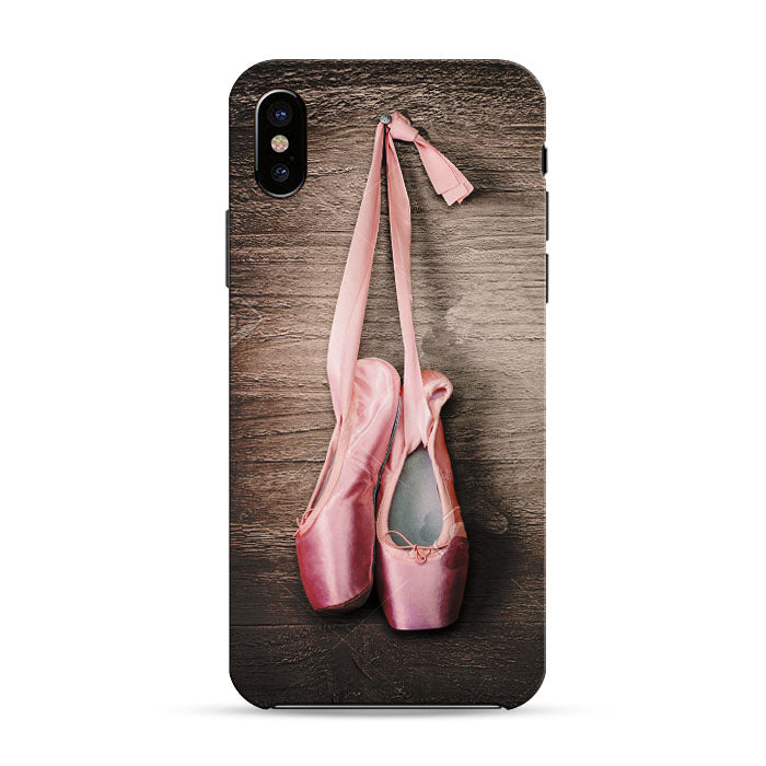 Ballerina Shoe Vintage Pink2 iPhone X 3D Case