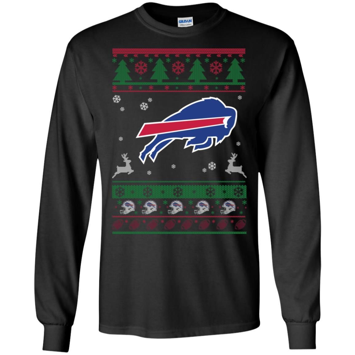 Buffalo Bills Logo Football Teams Ugly Christmas Sweater Men Long SLeeve Shirt