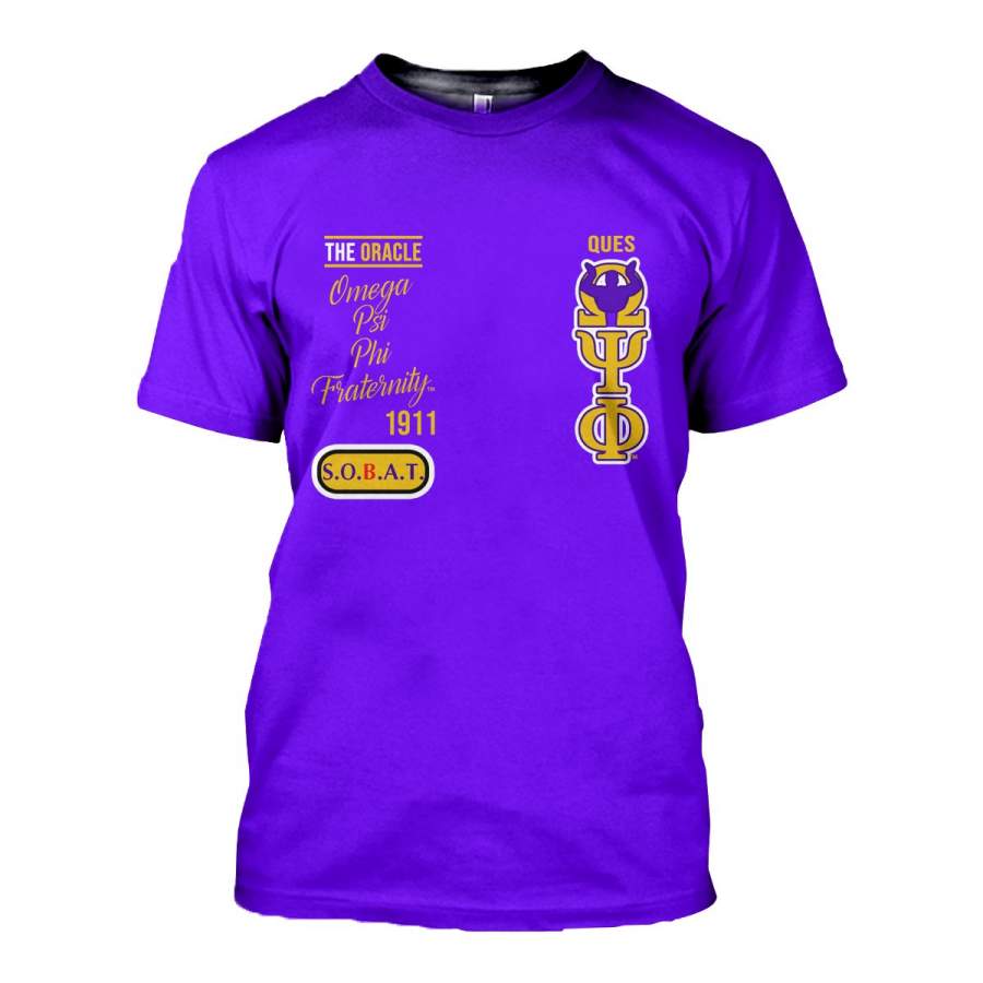 3D All Over Hoodie Omega Psi Phi 20720223