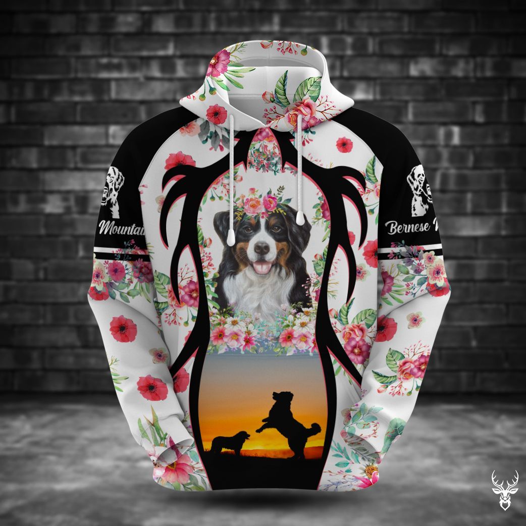 TJJ252009G05LK BERNESE MOUNTAIN DOG 3D HOODIE YY
