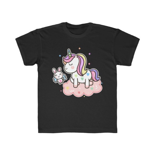 Cute Unicorn Angel Bunny Rabbit – Kids Tee