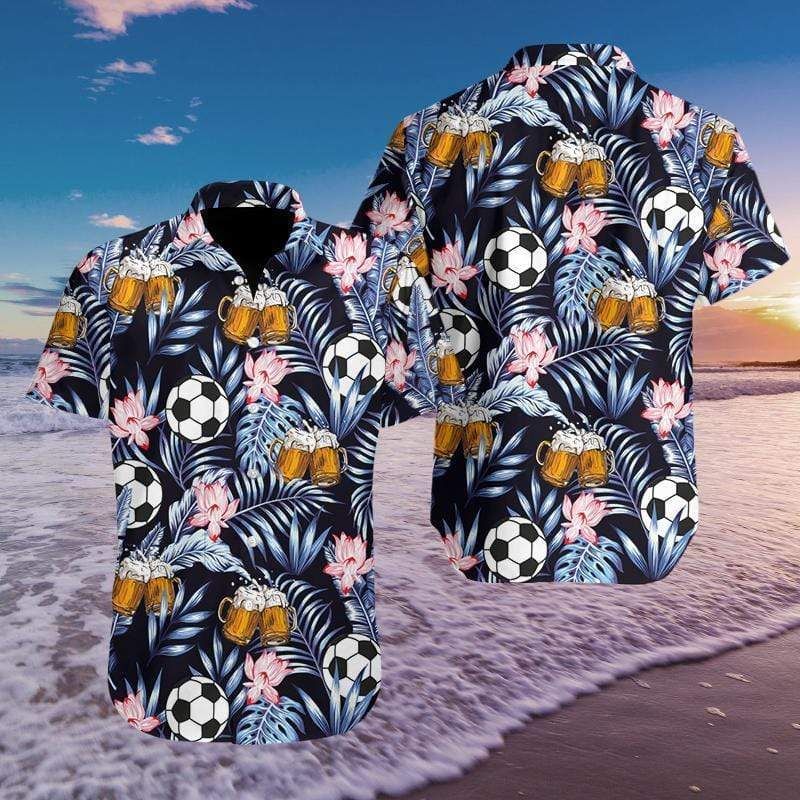 Shop From 1000 Unique Soccer And Beer Tropical Hawaii Aloha Shirts Ha28497