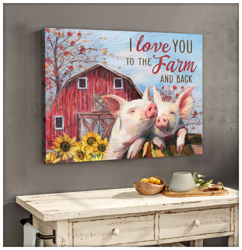 Pig Premium Wall Art Canvas