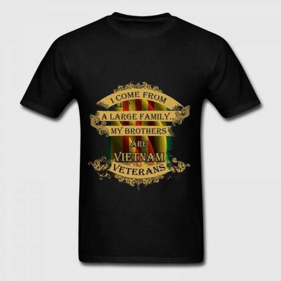 Veterans T-shirt -My brothers are Vietnam veterans men’s fashion T-shirt