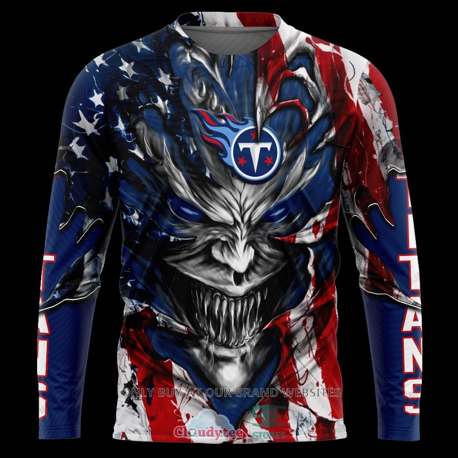 Tennessee Titans Custom Name America Flag Gift For Fan 3D Full Printing Sweatshirt