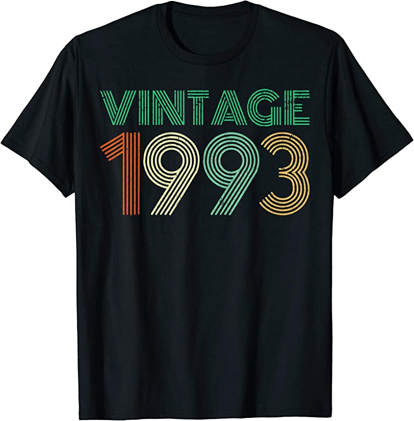 26th Birthday Gift Idea Vintage 1993 T-Shirt Distressed