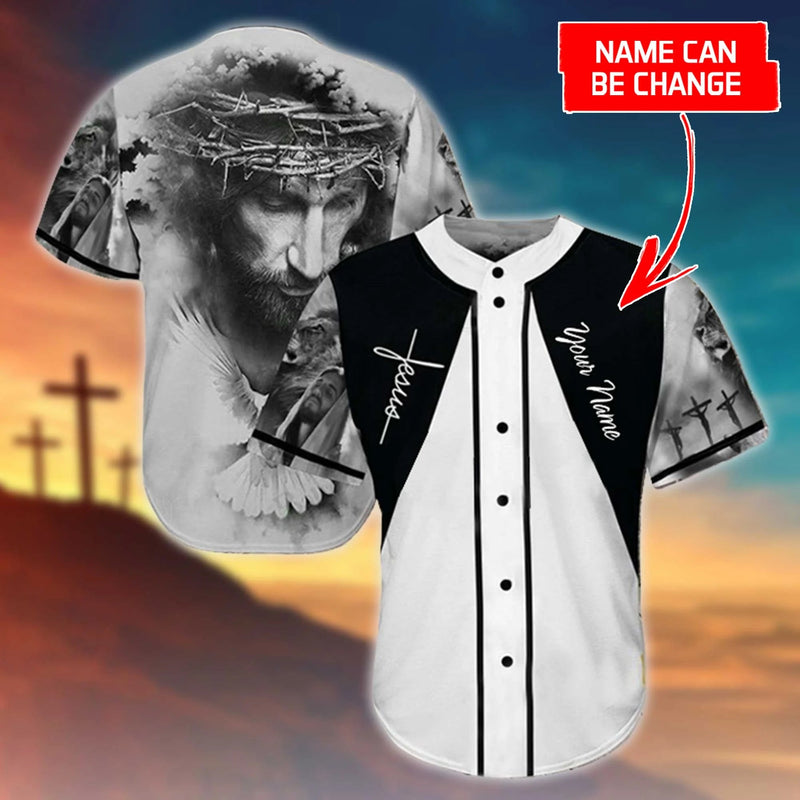 Cross, God, Dove Baseball Jersey – Jesus Custom Printed Baseball Jersey Shirt For Men Women