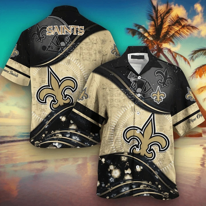 New Orleans Saints Hawaiian Shirt Short Sleeve