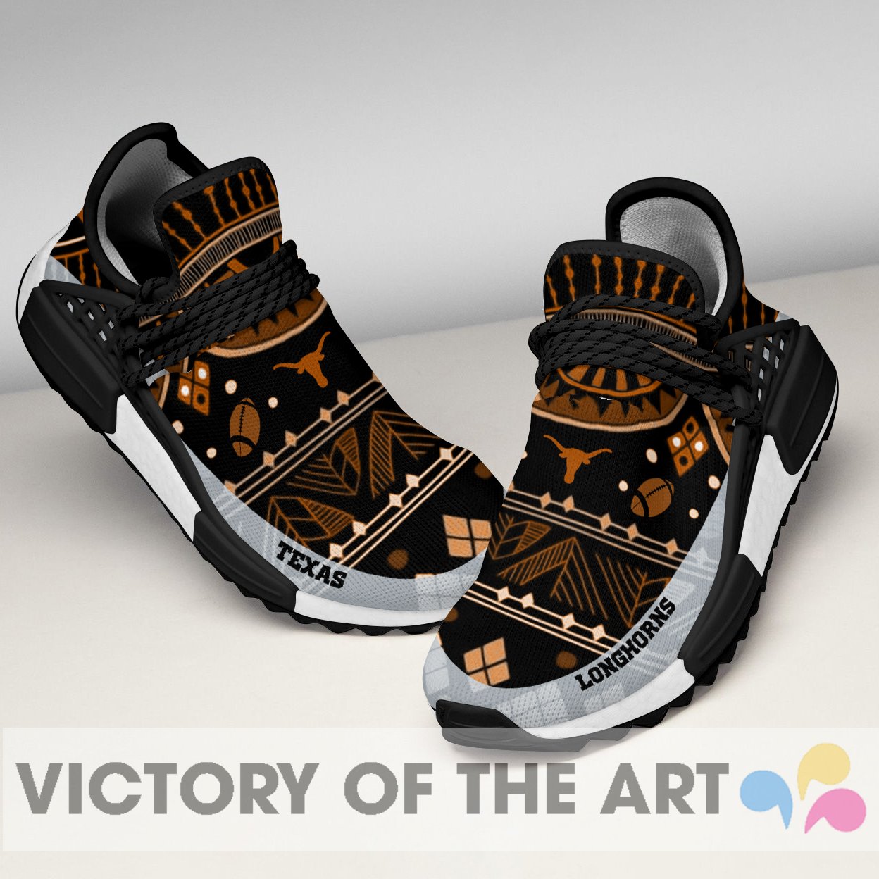 Wonderful Pattern Human Race Texas Longhorns Shoes For Fans