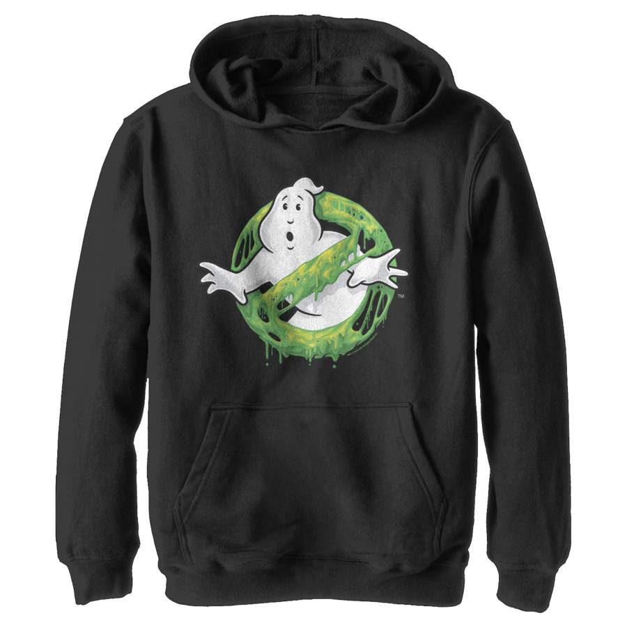 Ghostbusters Boy’s Slime Logo  Lightweight Hoodie