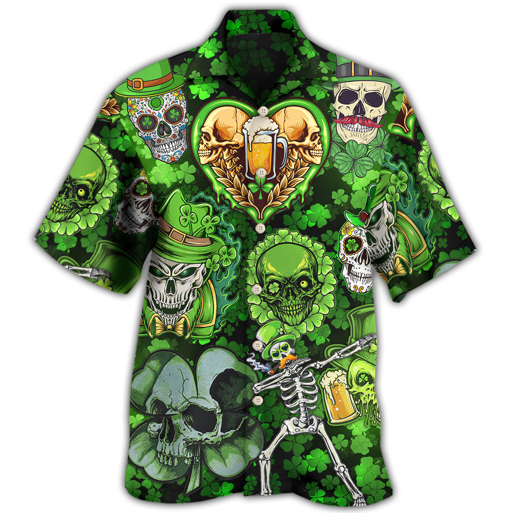 Skull St Patricks Day Art Hawaii Shirt Ha68485