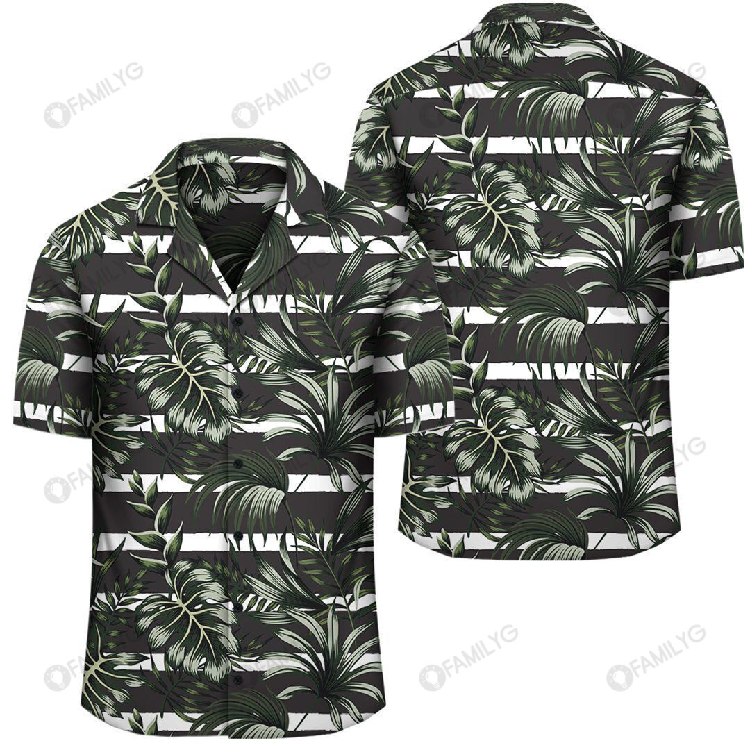 Tropical Line Patttern Hawaiian Shirt Summer Hawaiian For Men, Women, Couple