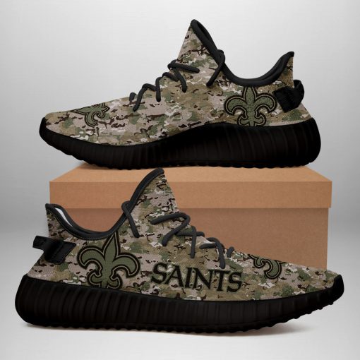 New Orleans Saints U.S. Military Camouflage Shoes – Free Shipping