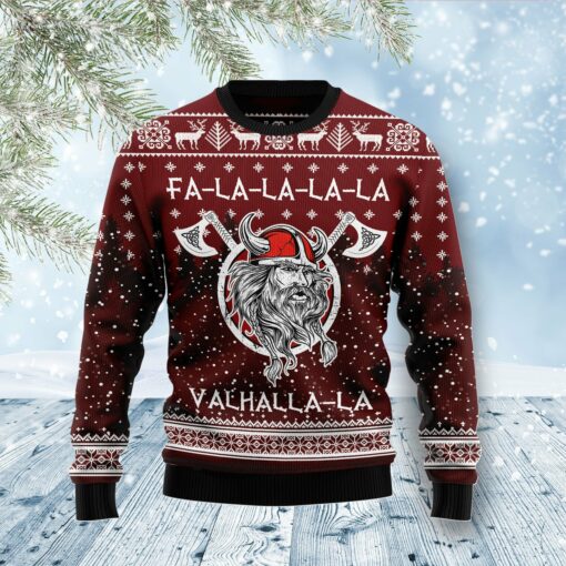 Vikings Fa La La La Ugly Christmas Sweater For Men & Women, Gift For Christmas, Merry Christmas