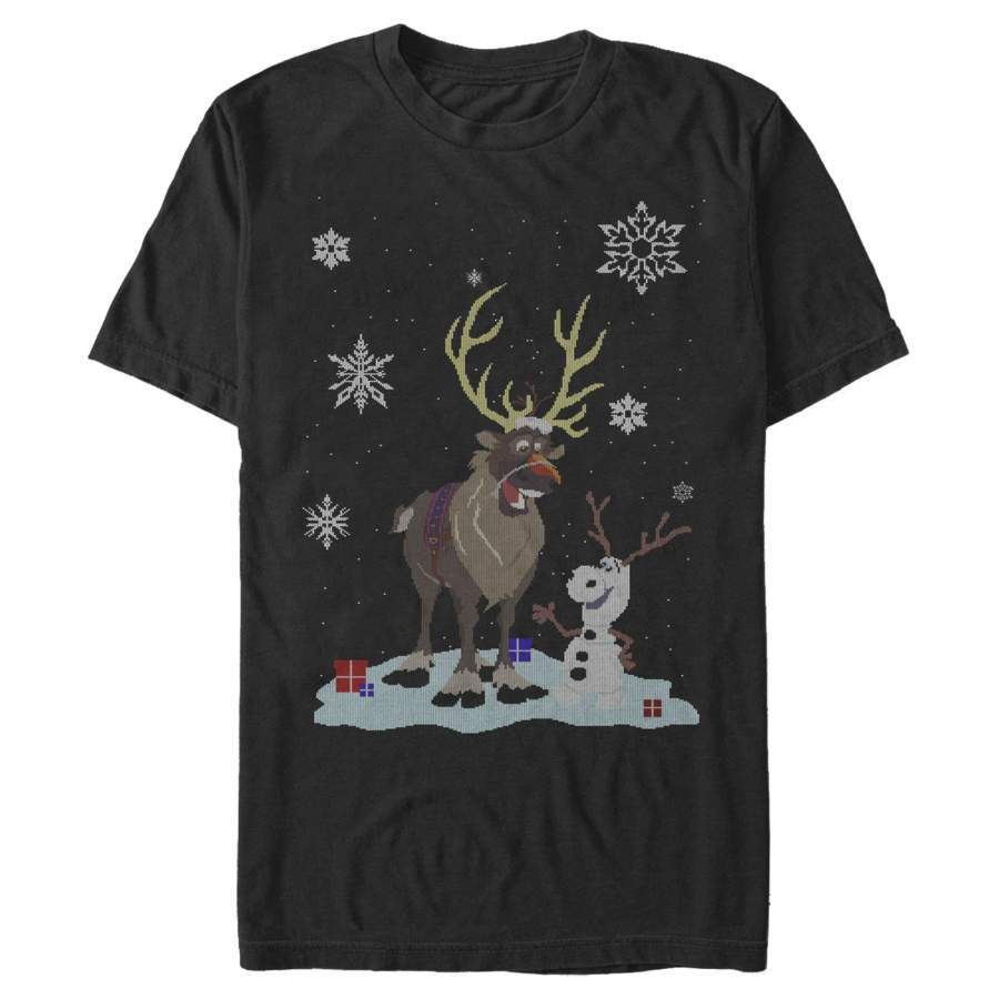 Frozen Men’s Christmas Sweater Friends  T Shirt