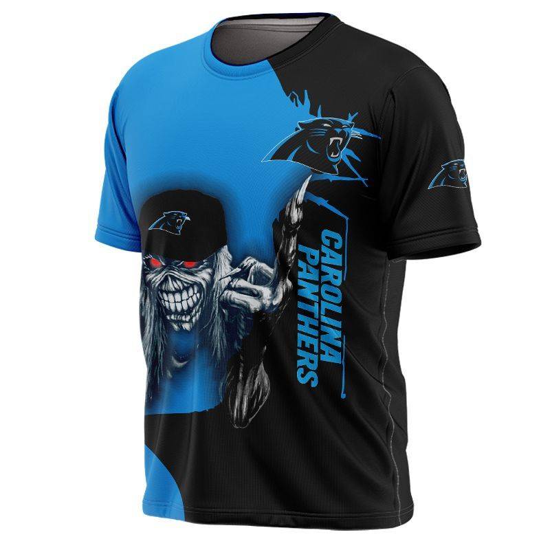 Carolina Panthers Skull All Over Print