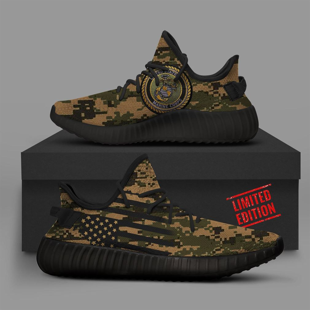 Camo Marines Runing Yeezy Sneakers Shoes Art 1587