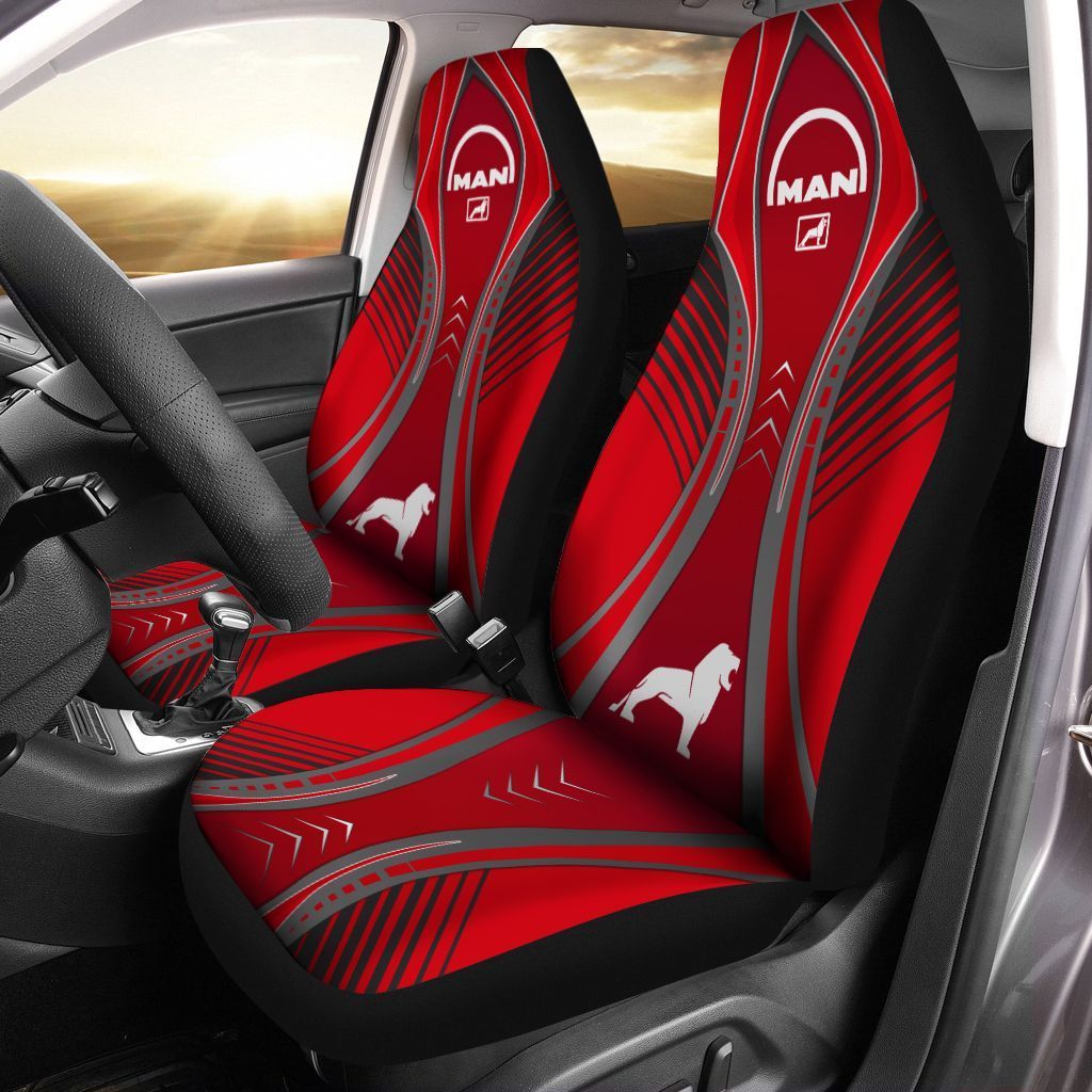 Man Truck & bus TIN-HL Car Seat Cover (Set of 2) Ver 1 (Red)