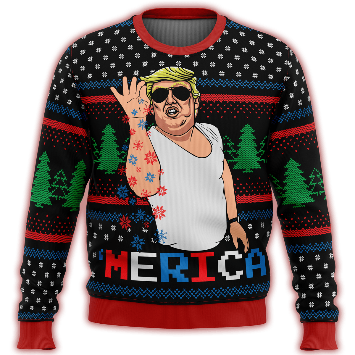 ‘Merica Premium Ugly Christmas Sweater