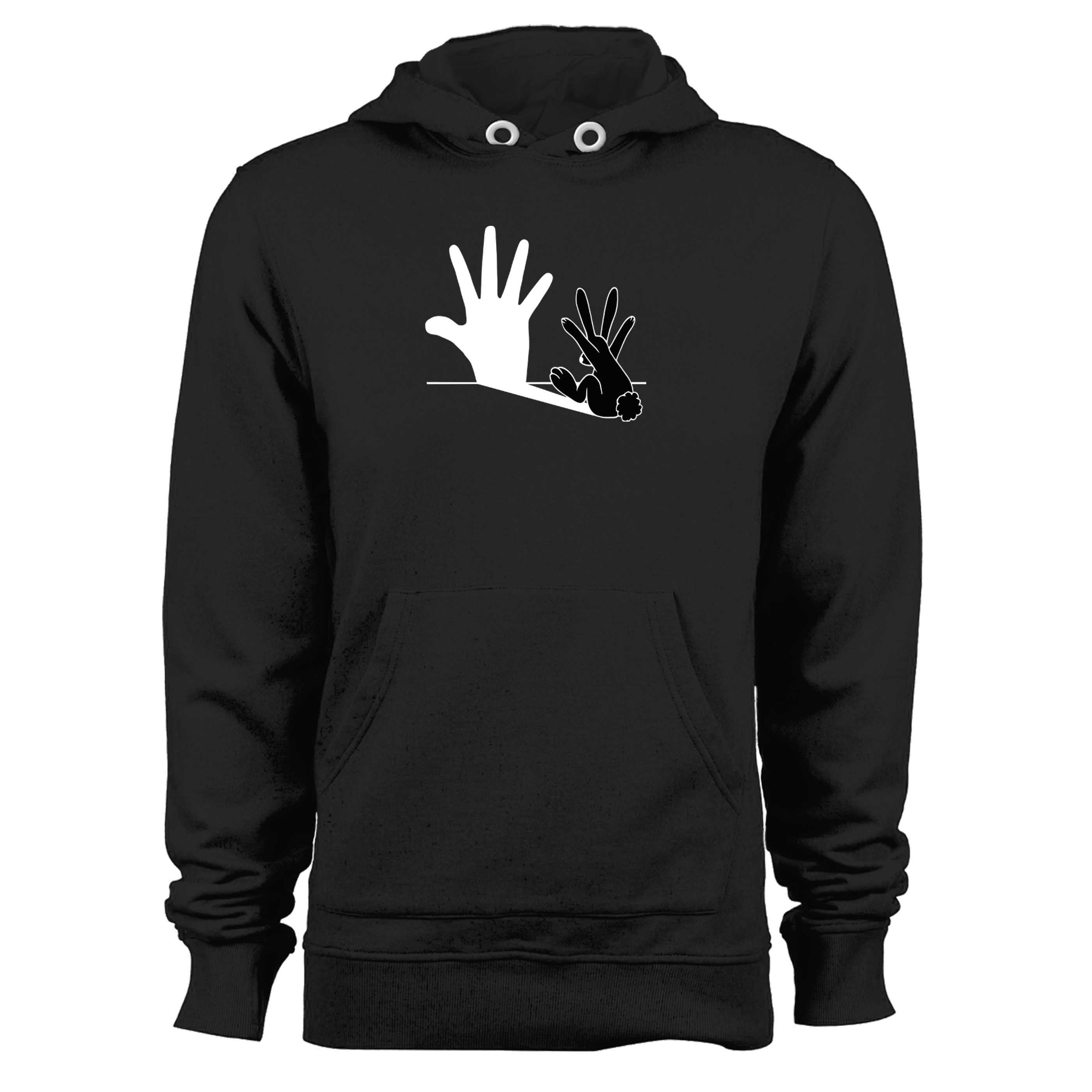 Rabbit Hand Shadow Unisex Hoodie