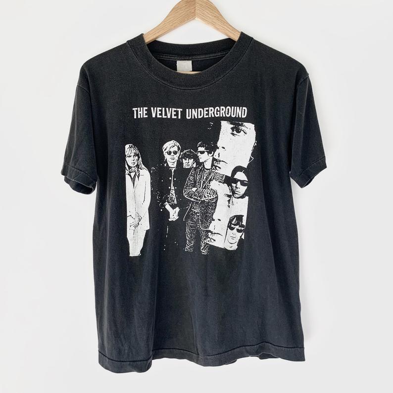 1970s Velvet Underground with Andy Warhol Vintage Band Tee Shirt 70s Lou Reed T Shirt