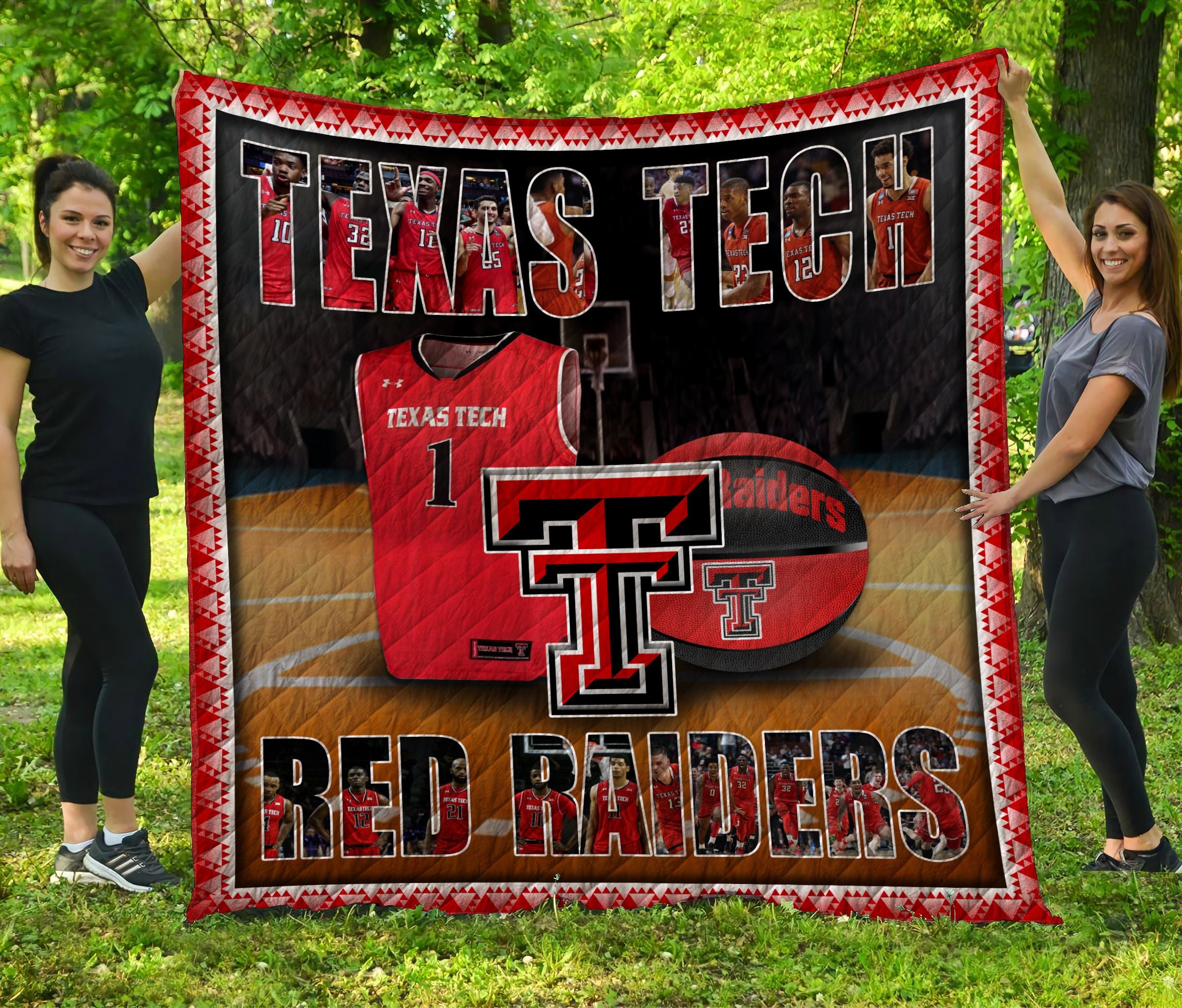 Texas Tech Red Raiders Football Quilt Blanket Ha1710
