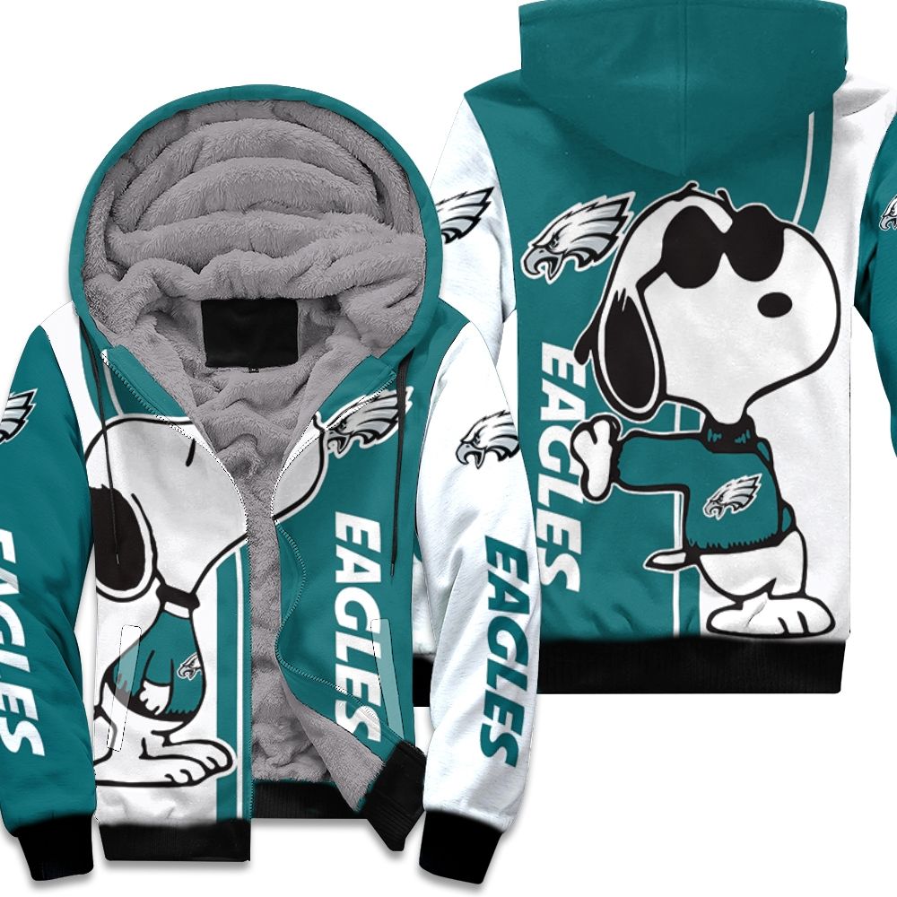 Philadelphia Eagles Snoopy Lover 3D Printed Fleece Hoodie – Chicpears Shop