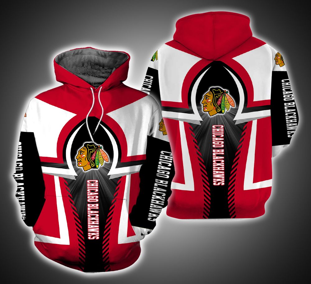 Chicago Blackhawks Ver.12 3D Print Hoodie